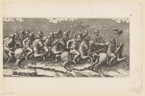 武装骑兵队伍（右侧） 作者 黛安娜·曼图亚纳