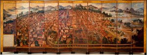 墨西哥城，约1690年。 作者 迭戈·科雷亚