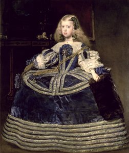 Infanta Margarita Teresa穿着蓝色连衣裙 作者 迭戈委拉斯开兹