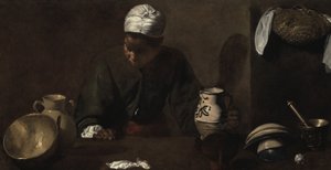 厨房场景，1618-20 作者 迭戈委拉斯开兹