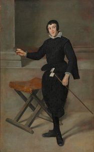 小丑小丑卡拉巴萨斯的肖像，约1631-1632年 作者 Diego Velázquez