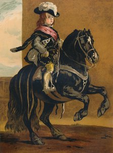 La Haute Ecole的学生-Don Balthazar，西班牙的Infante，c1640，c1879。 作者 迭戈委拉斯开兹