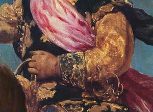 骑马王子Balthasar Carlos的细节，c.1635-36（细节835） 作者 迭戈委拉斯开兹