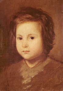 1650年，一个孩子的头 作者 迭戈委拉斯开兹