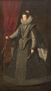 法国伊丽莎白1602-1644年的肖像，西班牙王妃，1630年代。 作者 迭戈委拉斯开兹