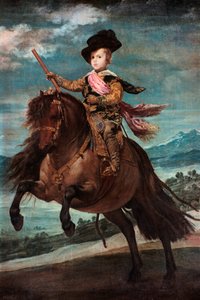 骑马的巴尔塔萨·卡洛斯亲王（1635-36）。 作者 迭戈委拉斯开兹