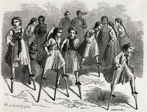 The game of the echasse at Ulm, designed by Lancelot, to illustrate Victor Duruy
