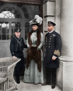 我们的水手国王，他的妃子，以及水手王位继承人》，1910年 作者 丁纳姆