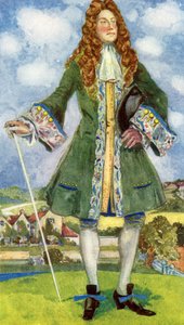 威廉和玛丽统治时期的男子服装（1689-1702）。