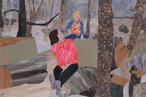 母与子（Prae Wood）（拼贴画） 作者 