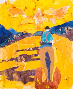 余晖，比利牛斯山，2016 年（拼贴画）