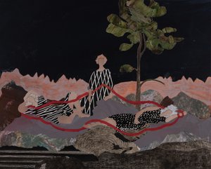 诺恩斯》，瓦格纳的《指环循环》，2024 年（拼贴画）