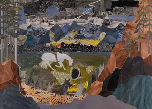 瓦格纳的《环形使者》（拼贴画），瓦格纳的《环形使者》（拼贴画），瓦格纳的《环形使者》（拼贴画）。