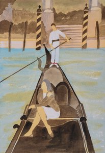 威尼斯，2025 年（水彩和墨水） 作者 