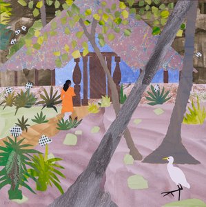 瑜伽老师，尼莱什瓦尔（拼贴画）