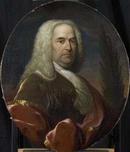 雨果·杜波依斯 (Hugo du Bois) 肖像，1734 年当选为荷兰东印度公司鹿特丹商会董事