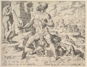 西蒙（Simeon），选自《十二祖先》系列，1550年。 作者 迪克·沃尔克森·科恩赫特