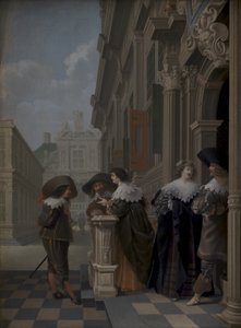 宫外的对话 作者 Dirck van Delen