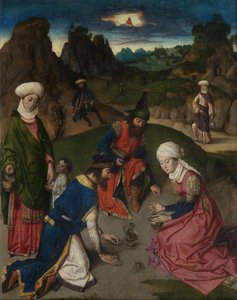 最后的晚餐祭坛：玛纳右翼聚会，1464-1468年