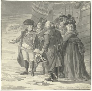威廉五世前往英国，1795 年 1 月 18 日