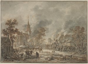 掠夺士兵，1794年。 作者 德克·兰根迪克（Dirk Langendyk）