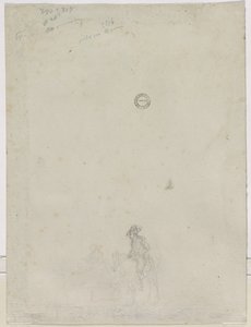 农民在喷泉旁的素描，1784年。 作者 德克·兰根迪克（Dirk Langendyk）