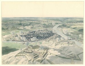 1695 年围城期间那慕尔西侧景观