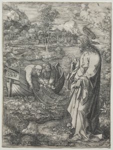 耶稣呼唤圣彼得和圣安德鲁，1523年。 作者 德克·韦勒特