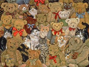 Tedcats，1997年（面板上的丙烯酸树脂） 作者 迪兹