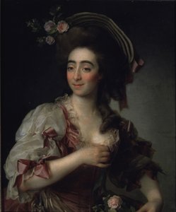 歌剧歌手安娜·戴维亚·贝努奇（Anna Davia Bernucci）的肖像，1782年