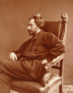 作者列昂尼德·尼古拉耶维奇·安德烈耶夫（Leonid Andreiev）（1871-1919）的肖像。 德米特里·斯皮里多诺维奇·兹多布诺夫 (Dmitri Spiridonovich Zdobnov) 拍摄的银明胶摄影（十九世纪末）