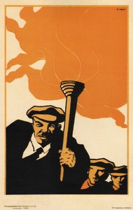 列宁--莫尔，德米特里-萨查耶维奇（1883-1946）--1919年--彩色石版画--38x25--俄罗斯国家图书馆，莫斯科
