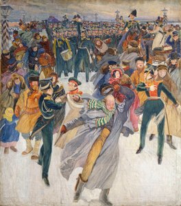 1825年12月14日参议院广场的十二月党人起义》，19世纪末 作者 德米特里·卡多夫斯基