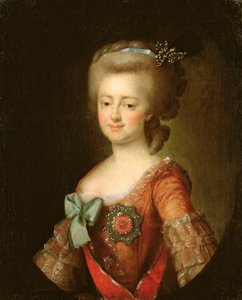 大公夫人玛利亚Fyodorovna（1759-1828）c.1780-90的肖像
