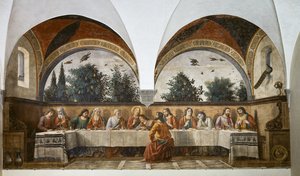 最后的晚餐 作者 多梅尼科·吉兰达约（Domenico Ghirlandaio）
