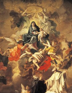 圣徒和天使的荣耀，多梅尼科·安东尼奥·瓦卡罗（Domenico Antonio Vaccaro，1680-1750），细节