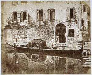 威尼斯贡多拉，c.1855 作者 多梅尼科·布雷索林（Domenico Bresolin）