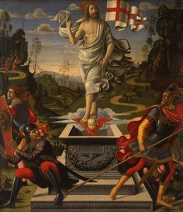 德语：Die Auferstehung Christi 基督复活 作者 多梅尼科·吉兰达约（Domenico Ghirlandaio）