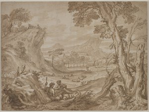 与牧羊人共处，c。 1700。