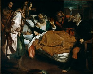 先知以西结之死 Domenico Fiasella dit il Sarzana (1589-1669) 17 世纪 Galleria di Palazzo Bianco，Genes 作画