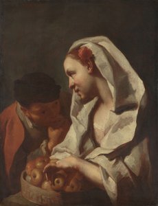 卖水果的女孩 作者 多梅尼科·马吉托（Domenico Maggiotto）