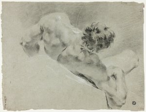 从背面看男性裸体 作者 多梅尼科·马吉托（Domenico Maggiotto）