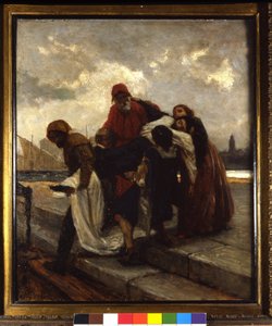 I Due Foscari，多米尼克-莫雷利（1826 - 1901）的画作。 作者 多梅尼科·莫雷利（Domenico Morelli）