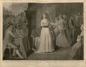 法国女王玛丽-安托瓦内特的审判，1793年10月14日。