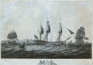 从中国返回多佛尔附近的 "皮特号"（约 1787 年） 1787 年