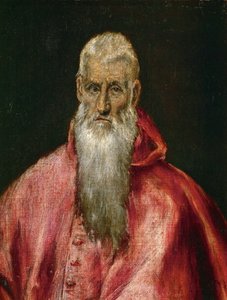 圣杰罗姆作为红衣主教，约1600-1610年。 作者 多米尼科斯·塞奥托科普洛斯
