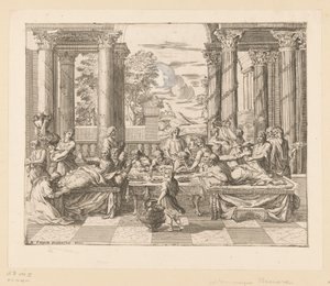 抹大拉的马利亚膏抹基督的脚 作者 尼古拉斯·普桑（Nicolas Poussin）