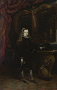 Habsbourg的查尔斯二世（1661-1700）的肖像，1673年至12月12日 作者 唐·胡安·卡雷诺·德·米兰达