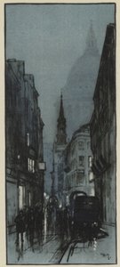 St Pauls大教堂，从Watling街