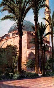 约旦·帕夏（Jezzar Pasha）清真寺，阿克，巴勒斯坦，大约在1930年代 作者 唐纳德·麦克利什